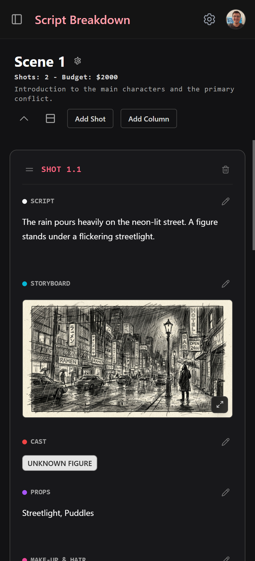 Mobile Scene View